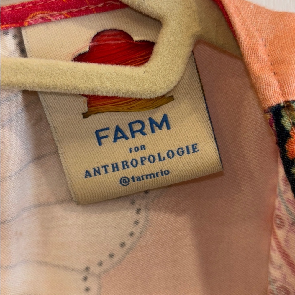 FARM RIO FOR ANTHROPOLOGY TOPANGA BOHO HIPPIE MINI MULTICOLORED FLORAL DRESS SM - Picture 3 of 14